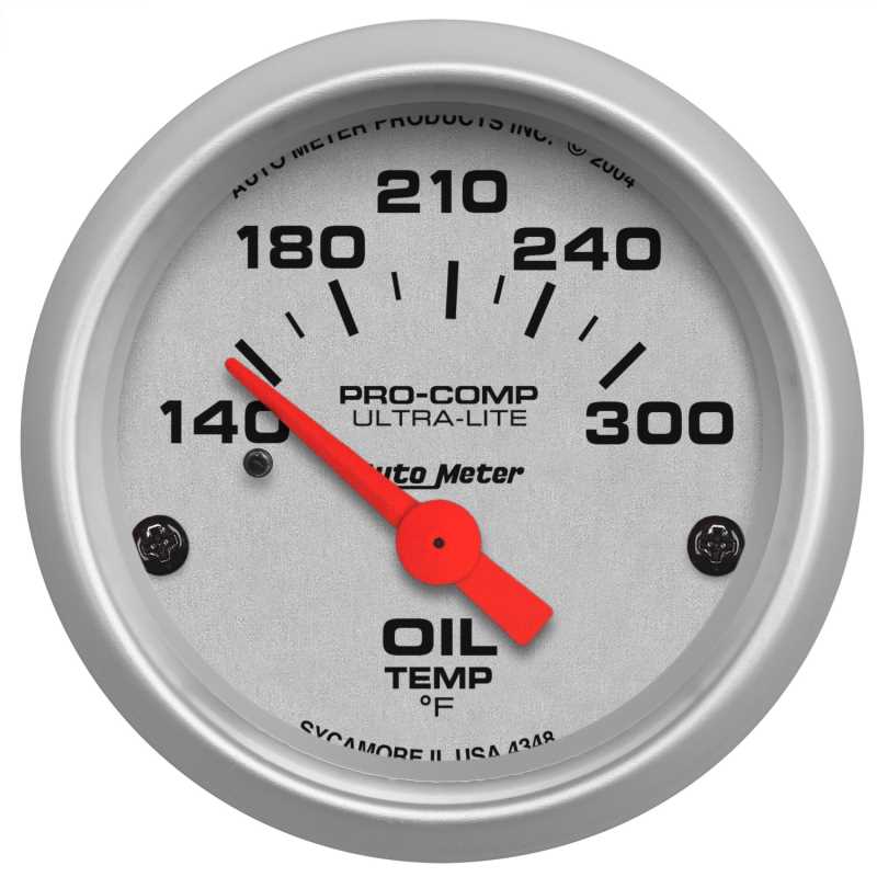 Ultra-Lite® Electric Oil Temperature Gauge 4348